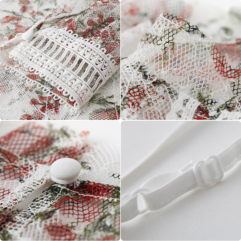 水云间法式立领印花蕾丝衫春季衬衫 sedate蕾丝衫/雪纺衫