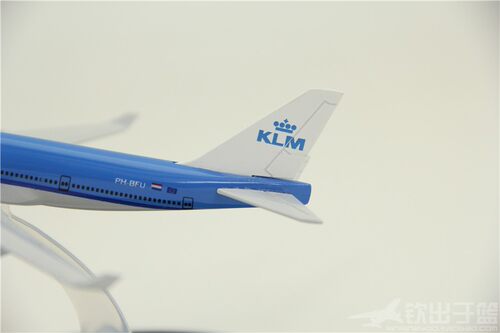 合金飞机模型波音B747-400荷兰皇家航空礼品摆件客机航模16厘米 - 图1