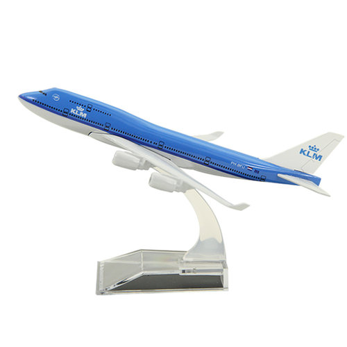 合金飞机模型波音B747-400荷兰皇家航空礼品摆件客机航模16厘米 - 图3