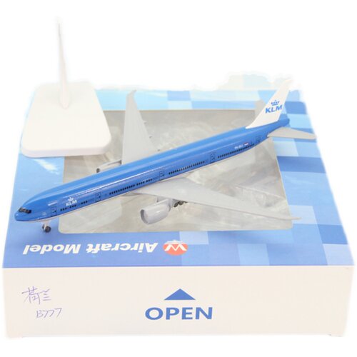 飞机模型波音B777-300ER荷兰航空客机礼品摆件带轮1：400合金航模 - 图3