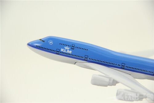 合金飞机模型波音B747-400荷兰皇家航空礼品摆件客机航模16厘米 - 图0