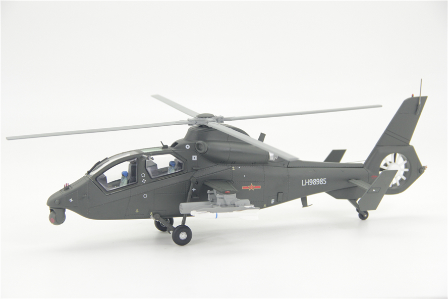 合金打造飞机模型 W Z19武装直升机 直-19 军事礼品摆件 1:48 - 图2