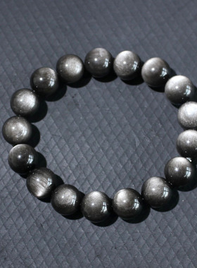 天然银曜石多规格男女款手串