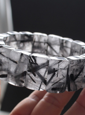 水玉冰魄天然黑发晶粗黑碧玺