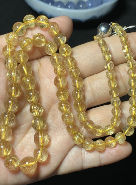 天然金发晶项链首饰