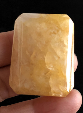 天然石英盐质玉方牌吊坠水晶毛衣链