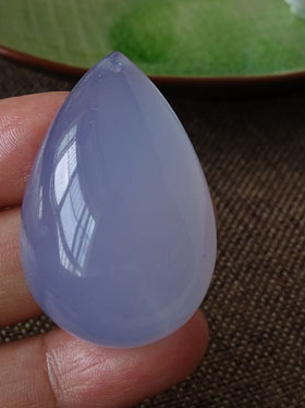 天然冰种挂件原色男女款蓝玉髓