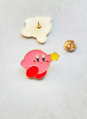 星之卡比胸针金属徽章