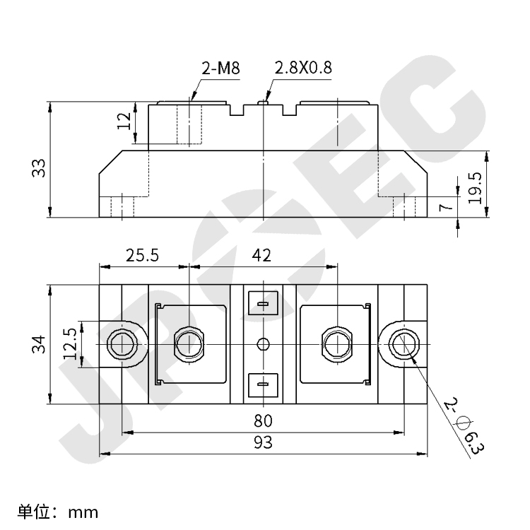 IKP MT200A1600V大功率可控硅晶闸管模块SCR单管式上海奇亿JPEC-图0