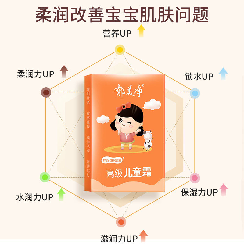 郁美净高级30g*20袋装宝宝儿童霜 郁美净香草润肤乳