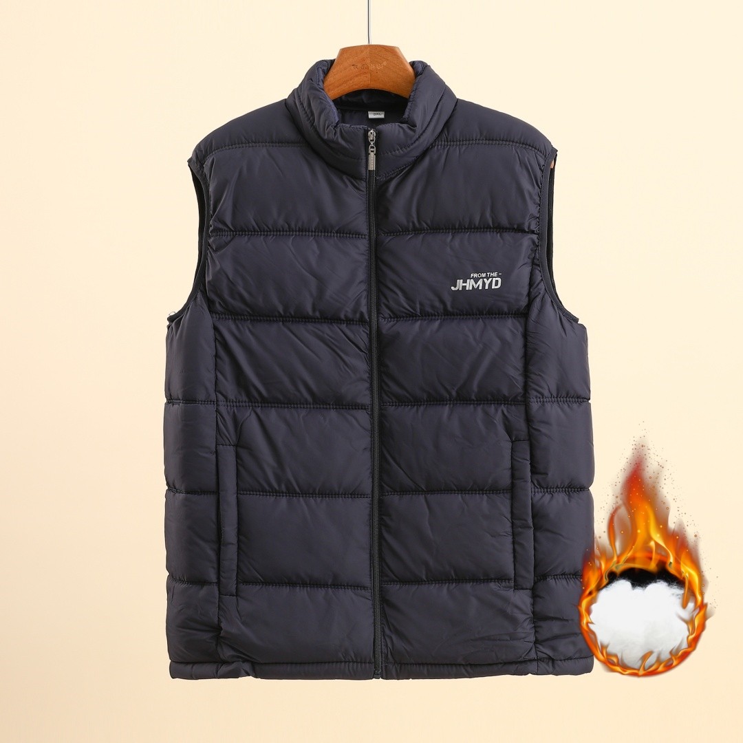 马甲男秋冬新款宽松立领羽绒棉背心坎肩爸爸外套加厚棉服保暖马夹,淘宝优惠券,粉丝福利购,淘宝优惠卷