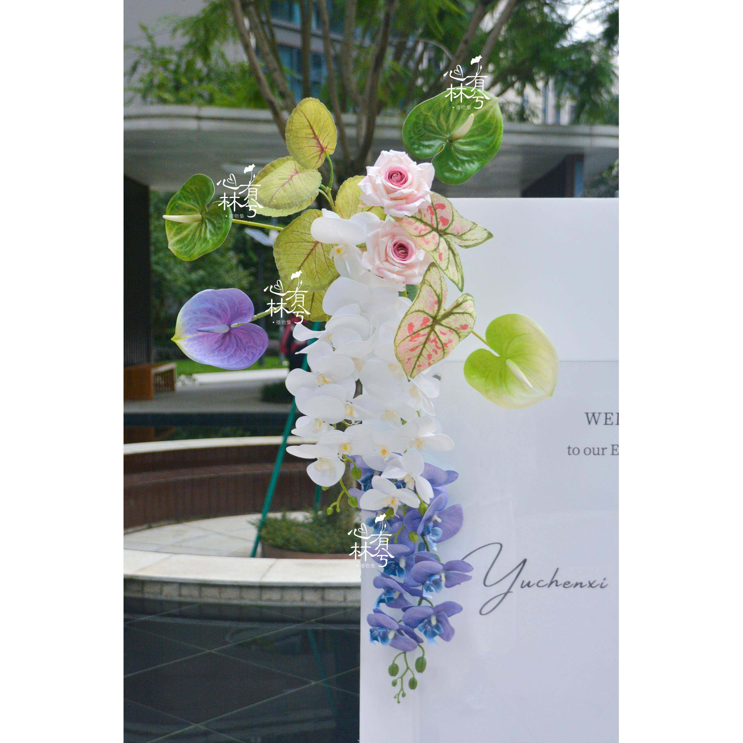 小书新中式订景婚迎宾牌KYVXT红板婚布房置仿真花婚礼水牌回门宴,淘宝优惠券,粉丝福利购,淘宝优惠卷