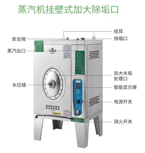 商用燃气蒸汽发生器蒸汽机节能免检锅炉蒸饭菜煮浆机酿酒消毒 - 图0