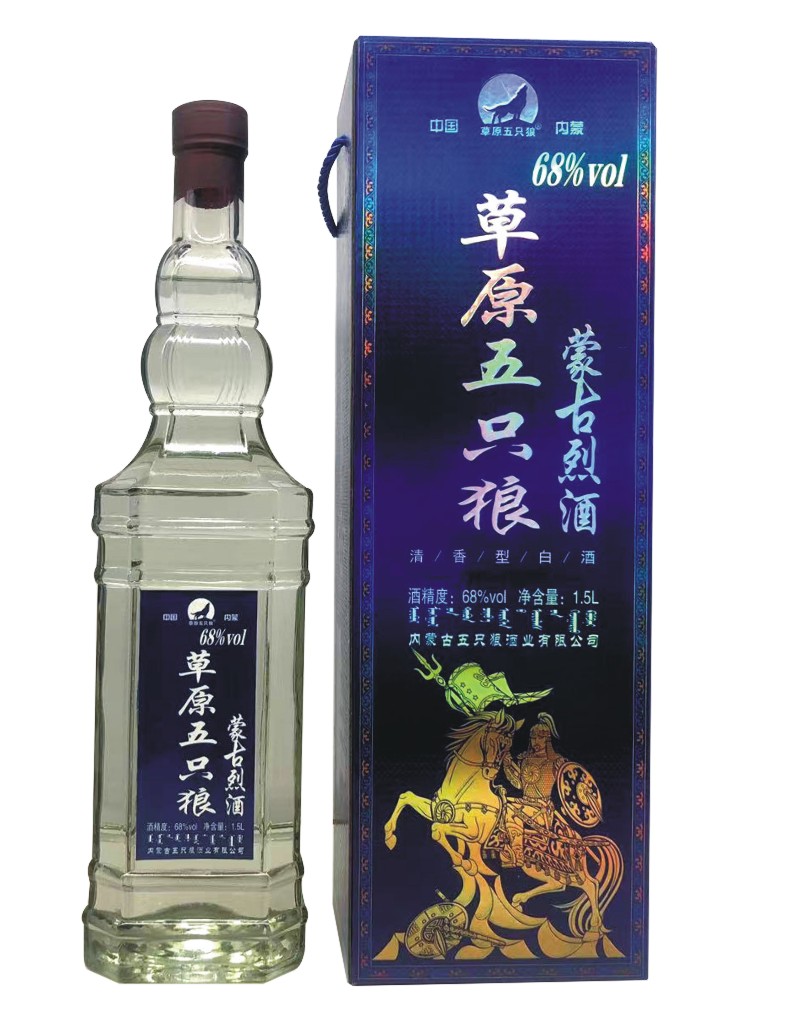 内蒙古烈酒草原库存绊马索醉驴68度1500ml 三斤闷倒驴清香型白酒 - 图0