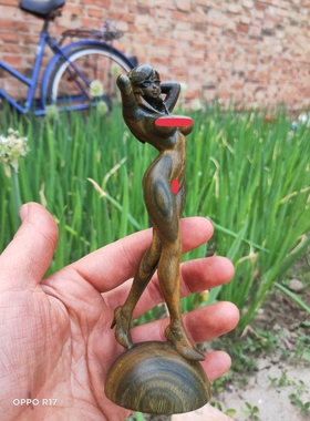 阿根廷绿檀美女摆件苗条淑女高度15厘米