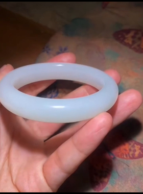 新疆和田玉籽料手镯 一级老熟 密度好 年糕料 性价比高 54圈口