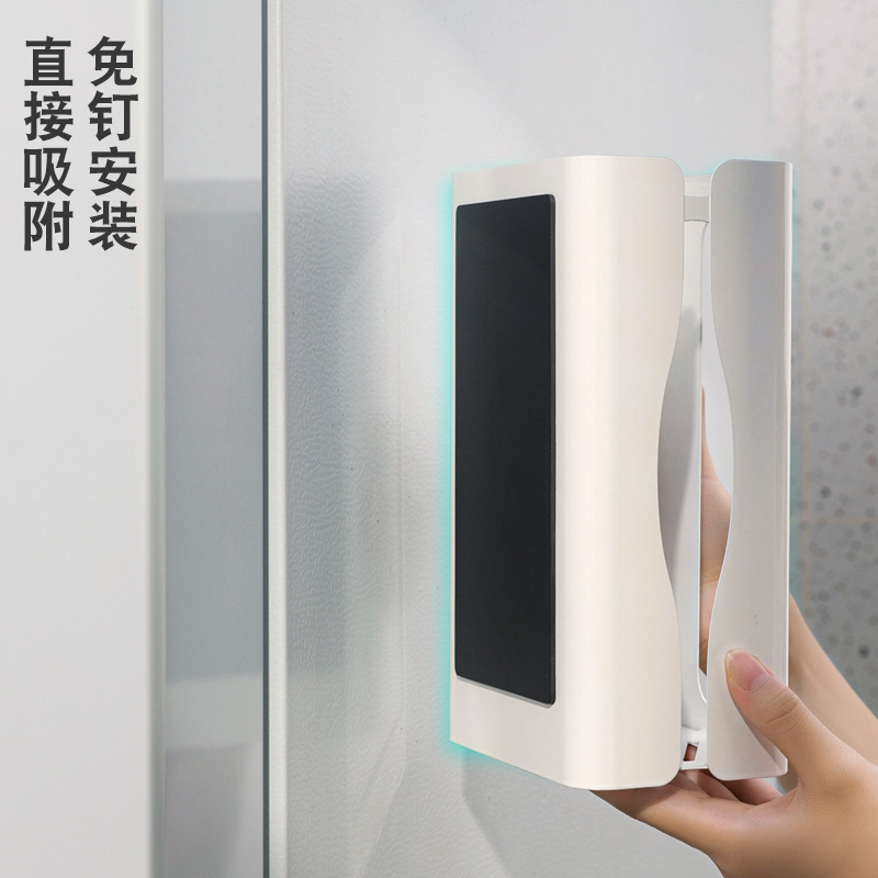 轻奢铁艺纸巾盒高档抽纸盒纸巾收纳盒磁吸纸巾盒免打孔厨房纸巾盒 - 图0