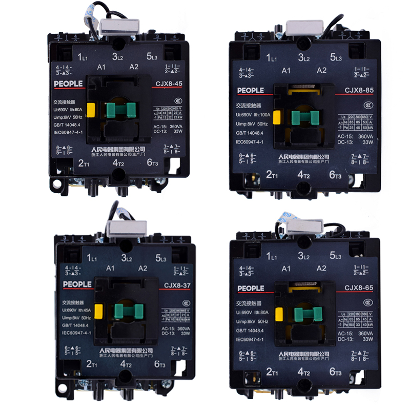 人民电器集团交流接触器CJX8-9 12 B9B12B16 30-10 01 220/380v - 图0