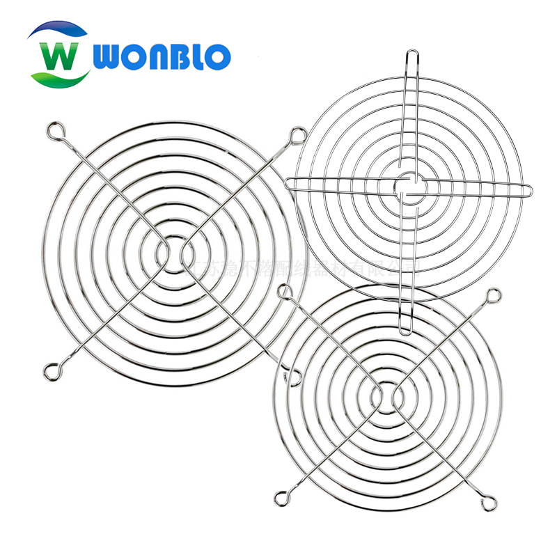 金属防护网60 80 92散热风扇铁网罩轴流风机铁网保护罩圆形铁丝网 - 图0