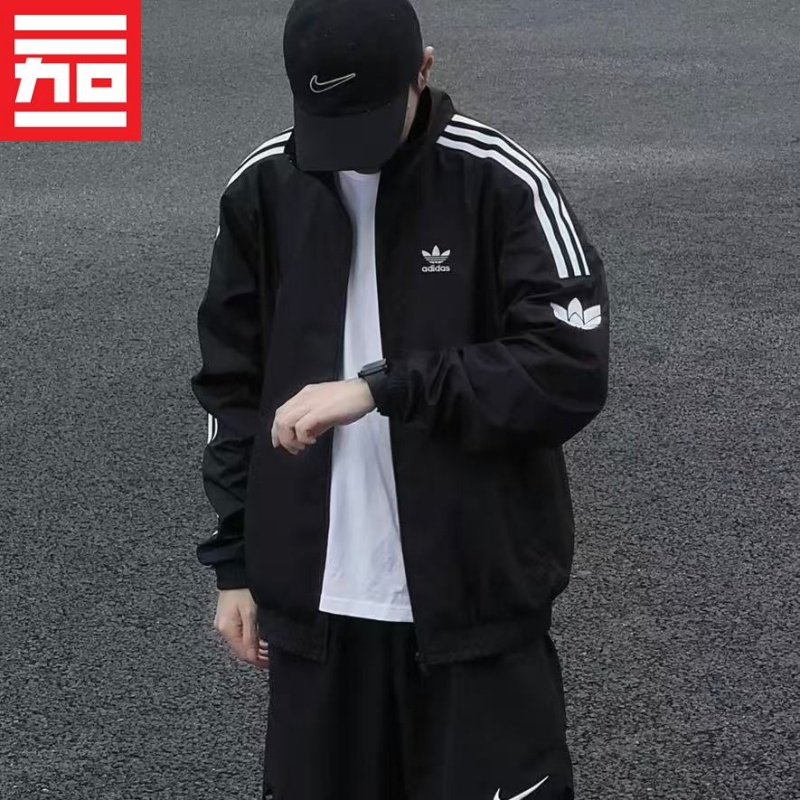 Adidas阿迪达斯三叶草男女梭织休闲夹克外套GN3535 JM2716 JI7534 - 图1