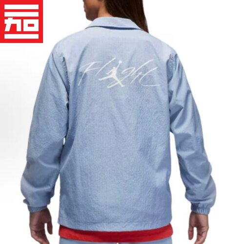 Jordan Essentials男梭织教练带内衬运动休闲夹克外套FN4542-436 - 图1