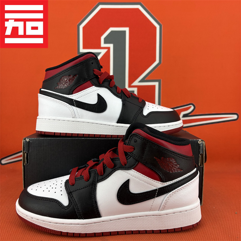 Air Jordan 1男女款大童AJ1休闲中帮复古百搭板鞋 DQ8423-154-106 - 图2