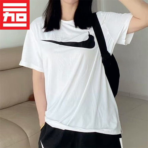 NIKE耐克男夏款休闲经典LOGO运动百搭透气短袖T恤DC5095- BV0628 - 图0