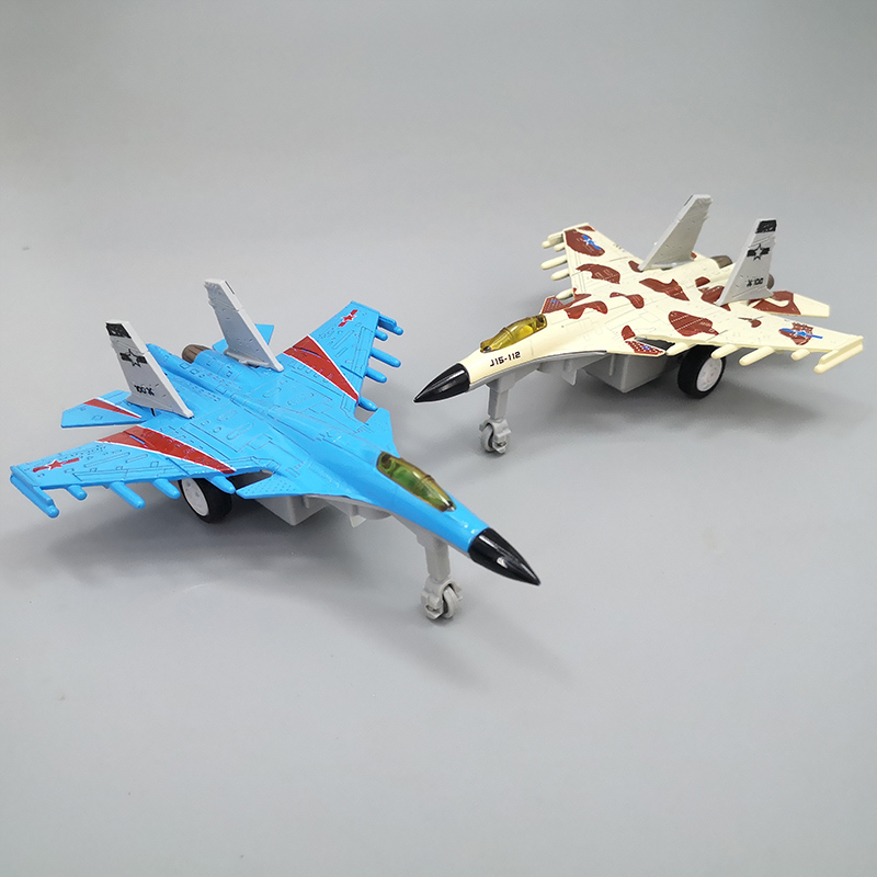 合金飞机玩具儿童仿真米格29男孩F22歼15su-27回力声光战斗机模型 - 图1