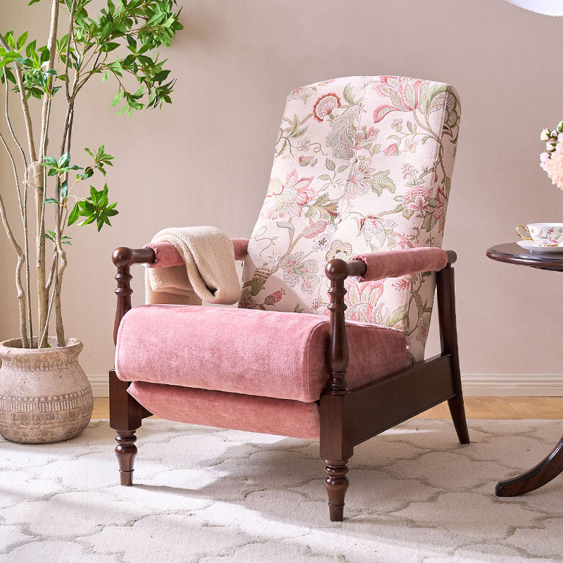 和年美家功能沙发椅樱桃木美式客厅懒人实木可调节单人扶手椅躺椅,淘宝优惠券,粉丝福利购,淘宝优惠卷