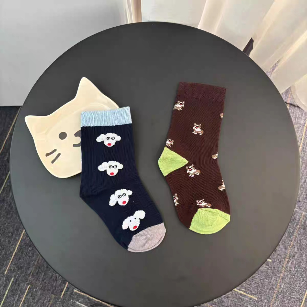 童袜卡通动漫可爱儿童袜子男女宝宝四季纯棉中筒袜百搭 - 图0