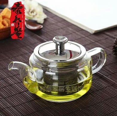 泰和盛茶壶加厚耐热玻璃壶耐高温壶不锈钢过滤茶具家用功夫泡茶壶 - 图0