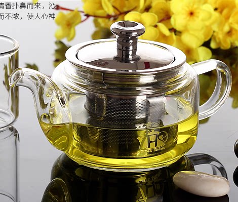 泰和盛茶壶加厚耐热玻璃壶耐高温壶不锈钢过滤茶具家用功夫泡茶壶 - 图1