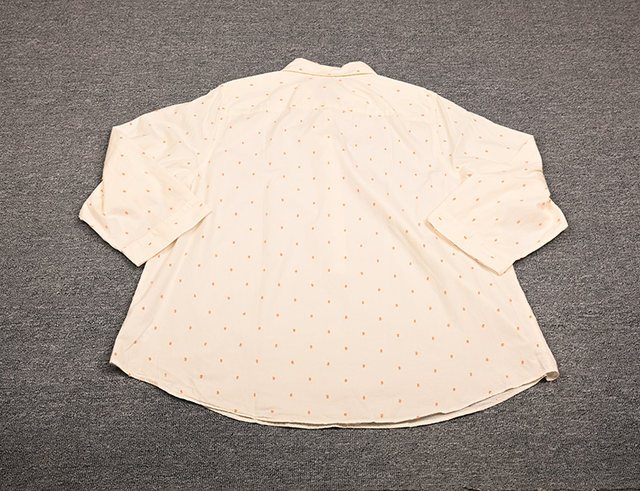 Beautiful half-cut shirt, cotton, versatile, loose pullover