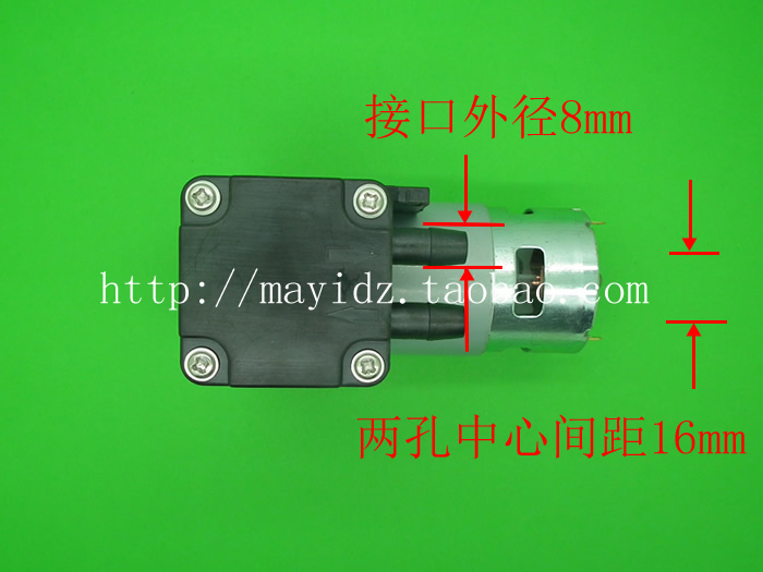 全新直流DC24V 微型真空泵小型负压抽气吸气泵42L 活塞泵 - 图2