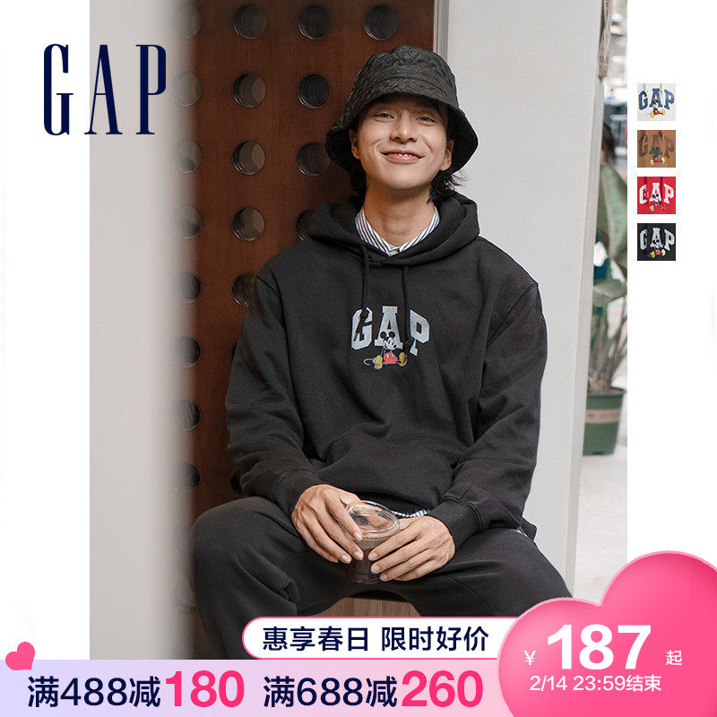 【迪士尼联名】gap男女装抓绒套头 Gap卫衣