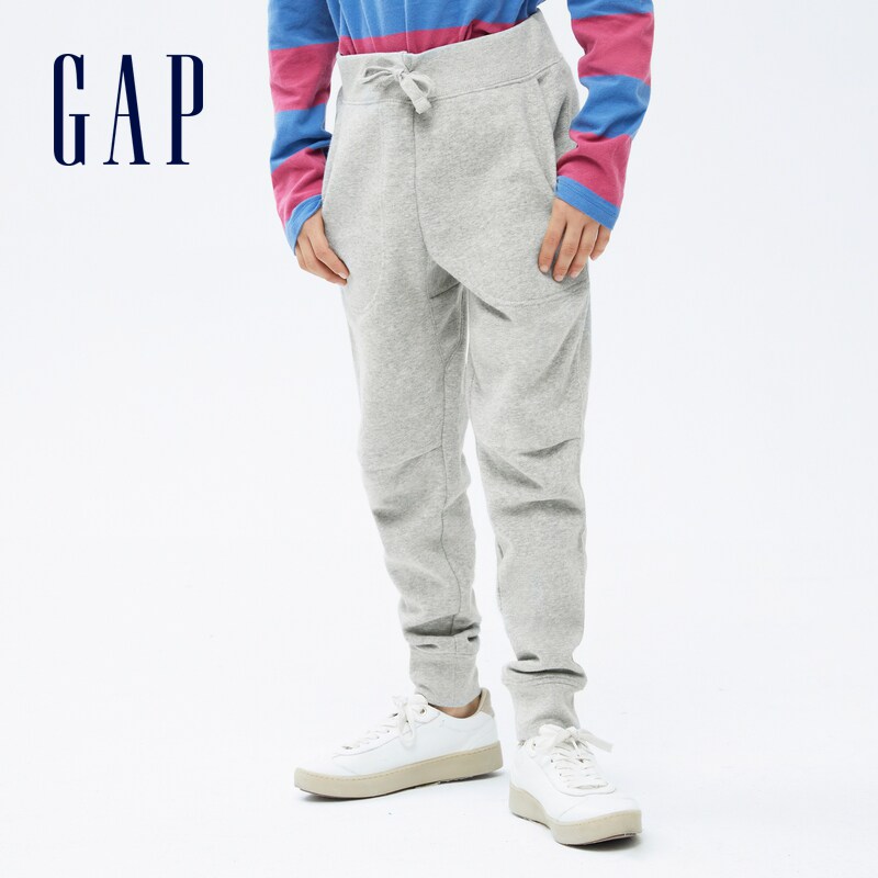 gap男女童碳素软磨抓绒755653卫裤 Gap裤子