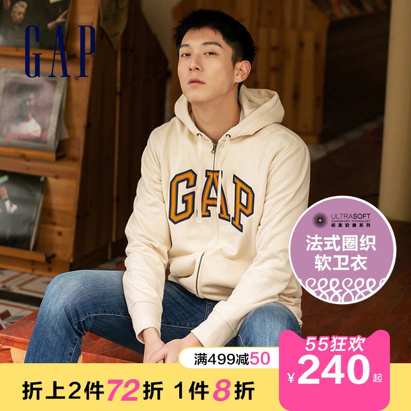 gap男女装logo法式圈织软卫衣春季 Gap卫衣
