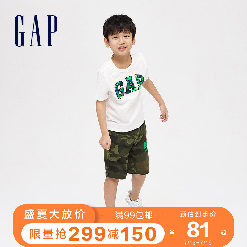 gap男童松紧腰休闲短裤运动裤子 Gap裤子