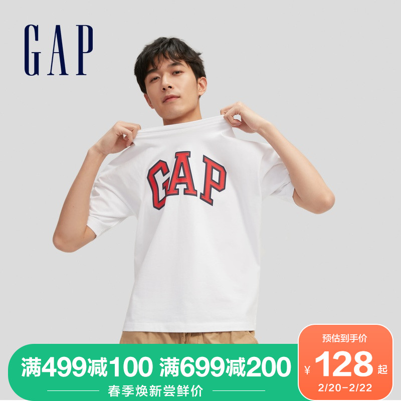 春季新款情侣装上衣 2021 688537 恤 T 纯棉圆领短袖 LOGO 男女装 Gap 春季新款情侣装上衣 2021 688537 恤 T 纯棉圆领短袖 LOGO 男女装 Gap