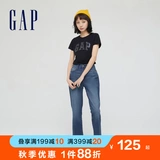 Gap Модные трендовые джинсы, хлопковые штаны, осенние, свободный прямой крой