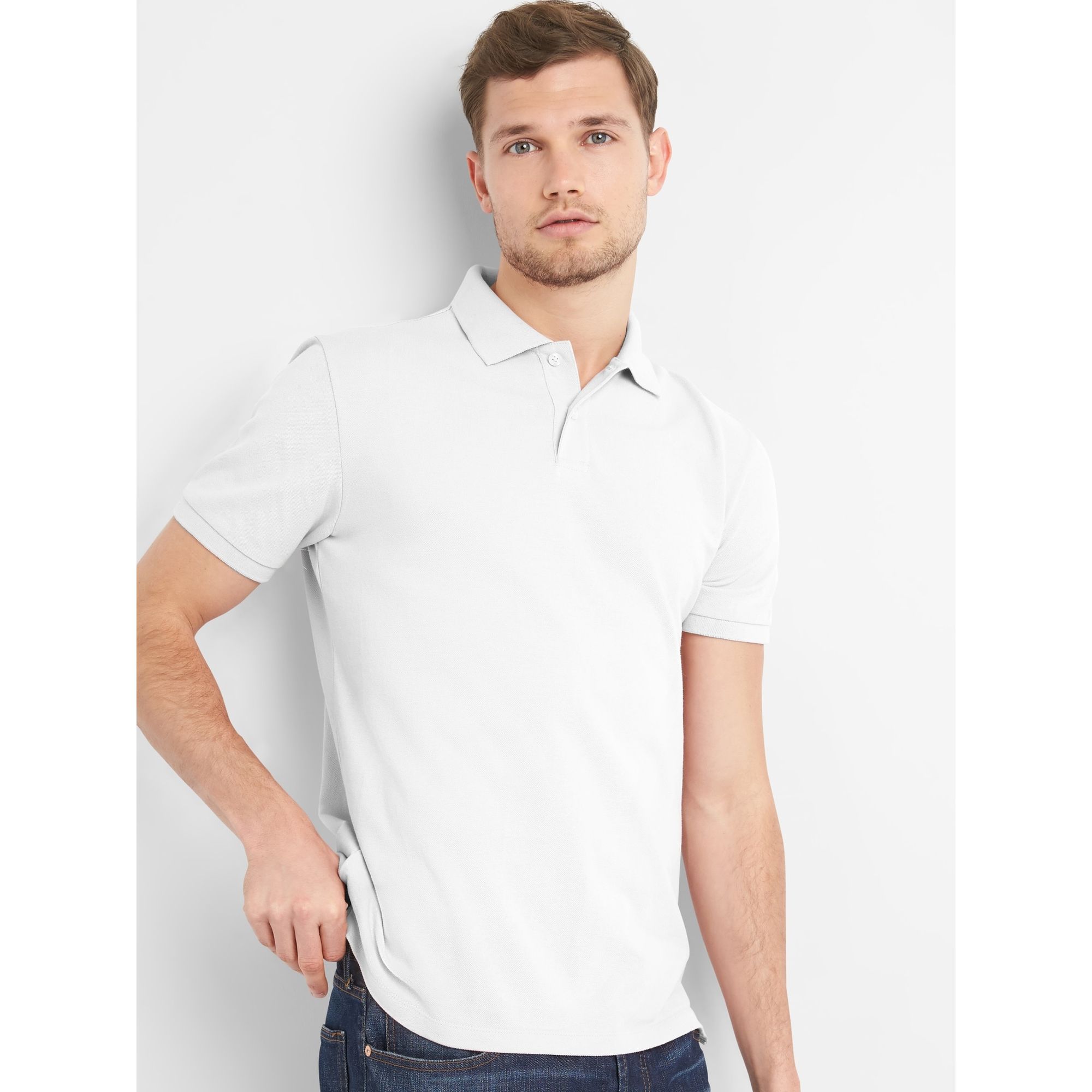 223627 恤男潮 T 短袖 衫男 polo 基本款弹力纯色短袖男士 男装 Gap 223627 恤男潮 T 短袖 衫男 polo 基本款弹力纯色短袖男士 男装 Gap