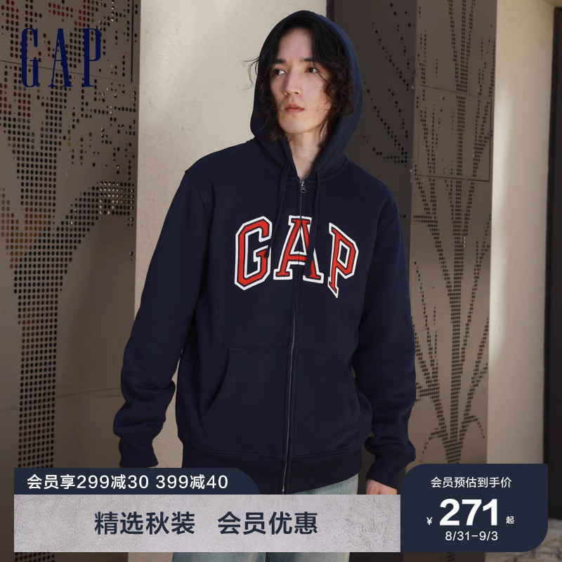 【断码优惠】gap男女装春季logo抓绒 Gap卫衣