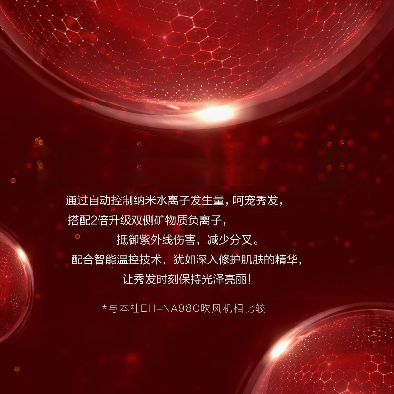 松下黑科技护发电吹风机礼盒家用纳诺怡水负离子冷热速干风筒XD20