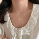 Xiangnan sterling silver niche design clavicle chain light luxury women