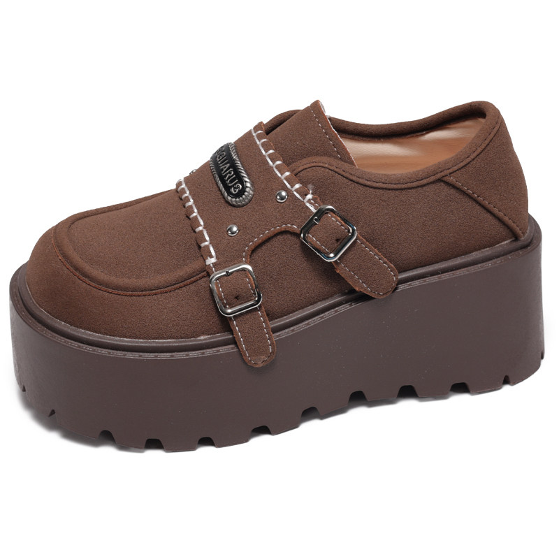 冬季保暖一脚蹬雪地靴女松糕厚底增高乐福鞋小个子单鞋玛丽珍女鞋,淘宝优惠券,粉丝福利购,淘宝优惠卷