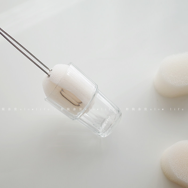 朴简 日式可替换海绵杯刷 玻璃杯清洁刷子海绵刷奶瓶刷 8223,淘宝优惠券,粉丝福利购,淘宝优惠卷