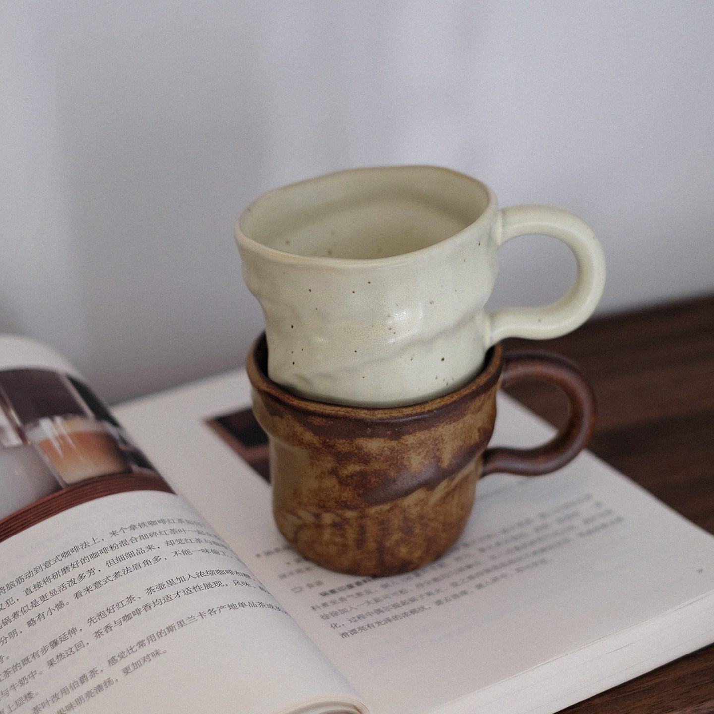 朴简杂货 复古粗陶窑变马克杯 咖啡杯拿铁杯拉花杯小众茶杯水杯子,淘宝优惠券,粉丝福利购,淘宝优惠卷