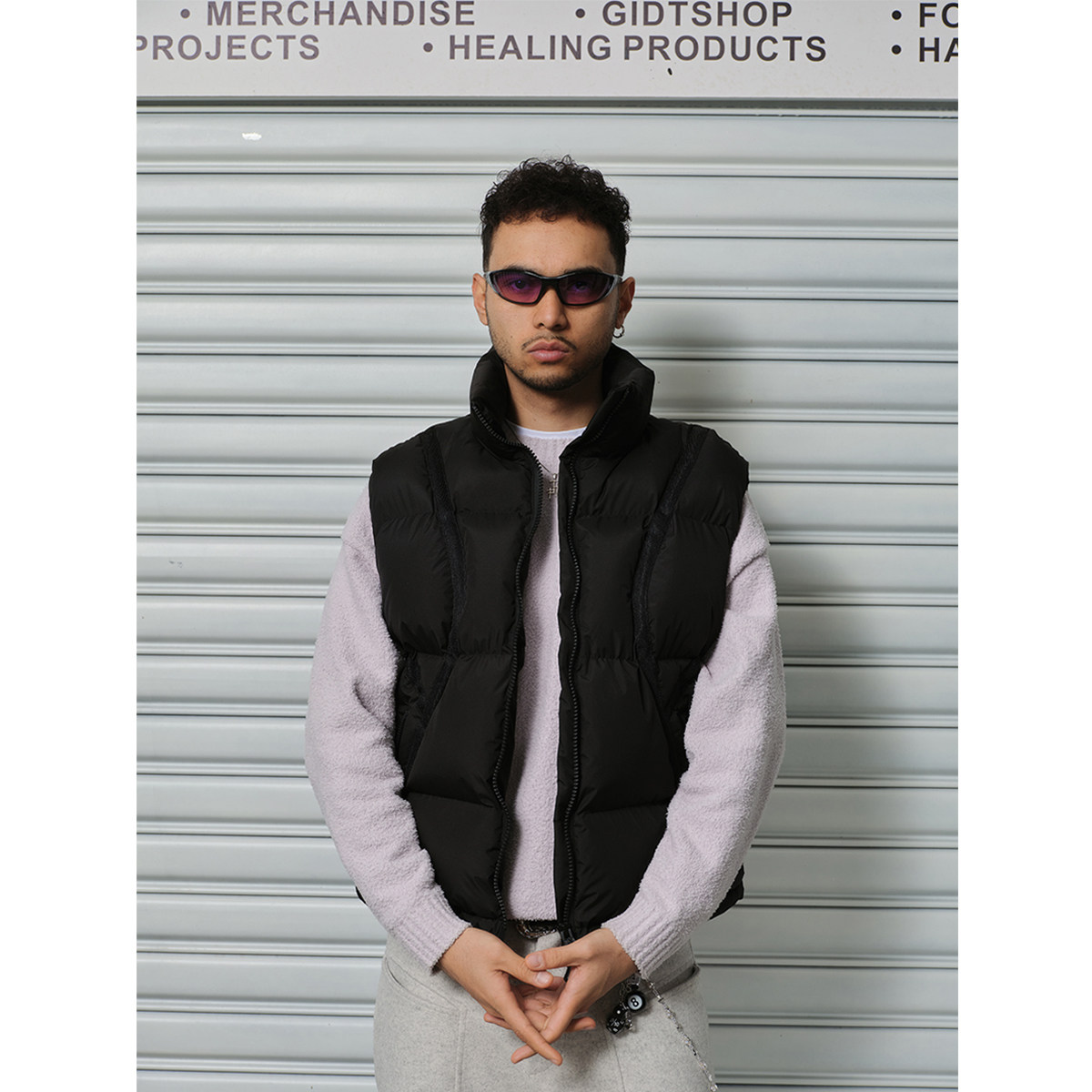 ComicTree C.t 2025新款冬季织带立领棉马甲男士外穿坎肩背心户外,淘宝优惠券,粉丝福利购,淘宝优惠卷