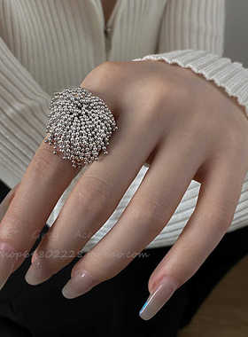 烟花流苏高级指环甜酷