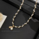 Light luxury niche exaggerated pearl necklace with high-end feel